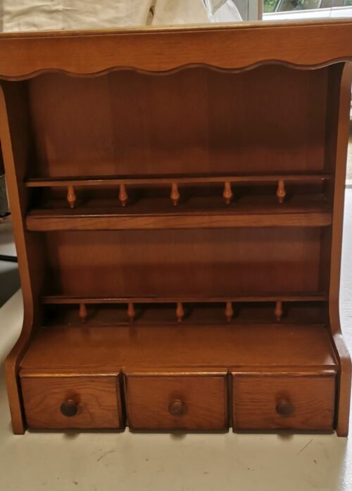 Meubles anciens relookés par Bois de Charme - Vaucluse - Etagère de cuisine en chêne